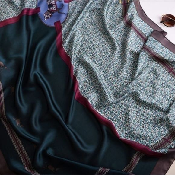 Women Satin Silk Long Scarf/Shawl Body Wrap - Picture 7 of 8